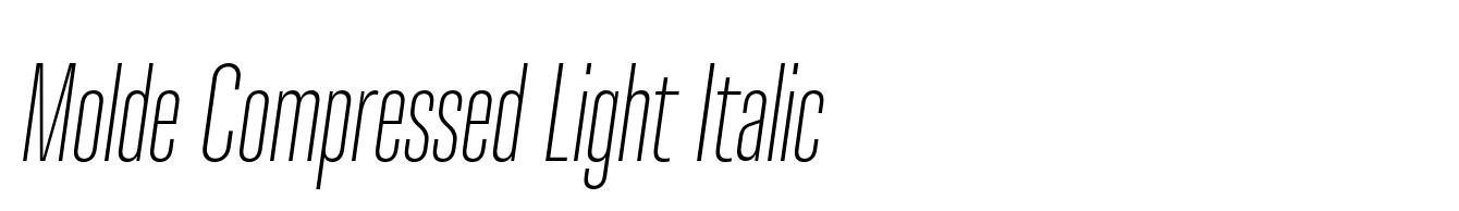 Molde Compressed Light Italic